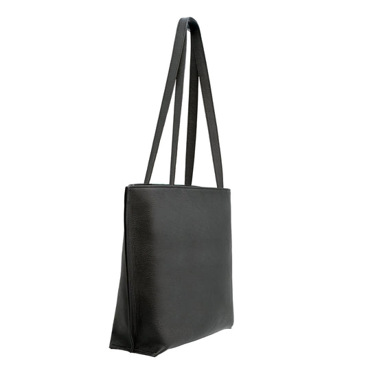 Bolso tote de piel – Verde y negro, grabado Alhambra