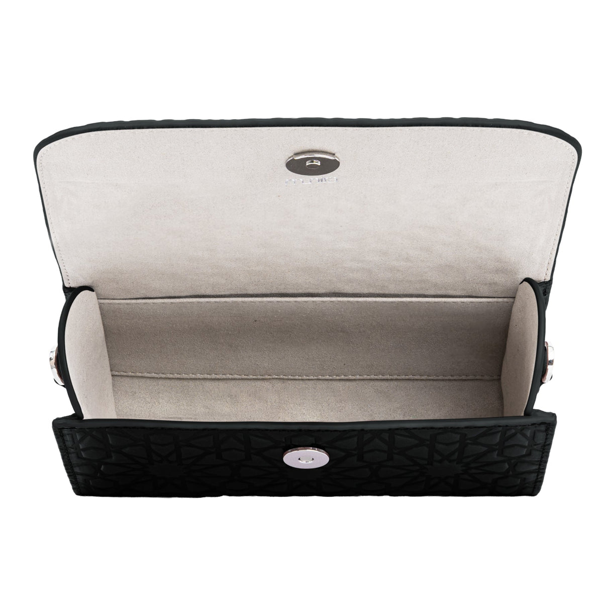 Bolso pequeño de piel Bayarcal – Negro