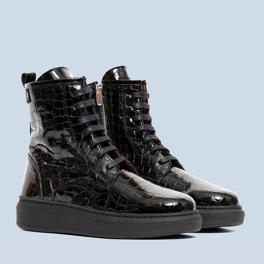 Zapatillas Botín Charol -Tamar - MIAS