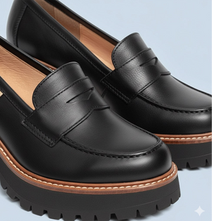 Zapatos de tacón Napa negro- Keyla