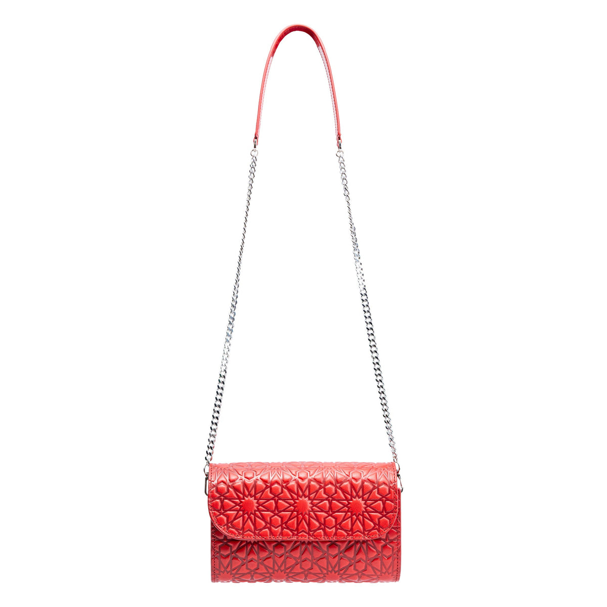 Bolso pequeño de piel Bayarcal – Rojo