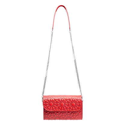 Bolso pequeño de piel Bayarcal – Rojo