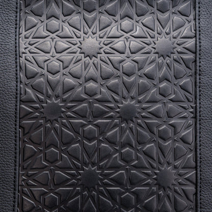 Bolso tote de piel – Negro, grabado Alhambra