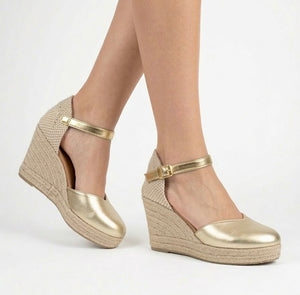 Rebeca Alpargata Laminado Platino