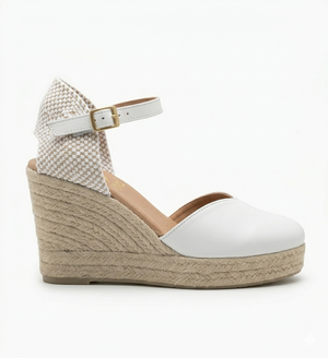 Rebeca Alpargata piel blanco