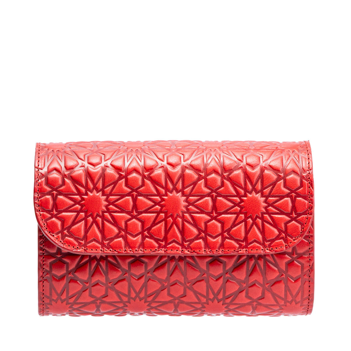 Bolso pequeño de piel Bayarcal – Rojo