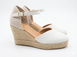 Rebeca Alpargata piel blanco