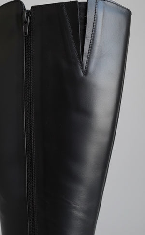 Botas altas de tacón Napa Negro - Rebeca