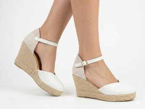 Rebeca Alpargata piel blanco