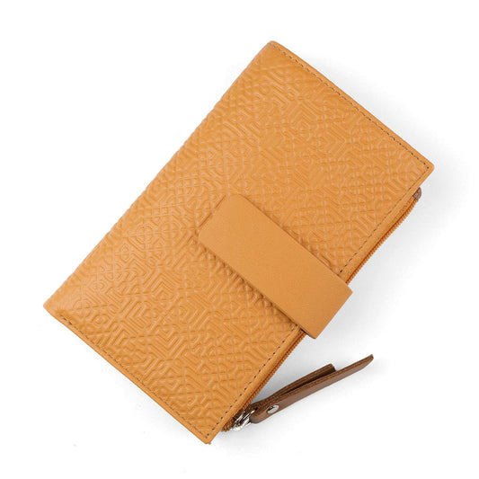 Cartera de piel para mujer Capileira – Mostaza