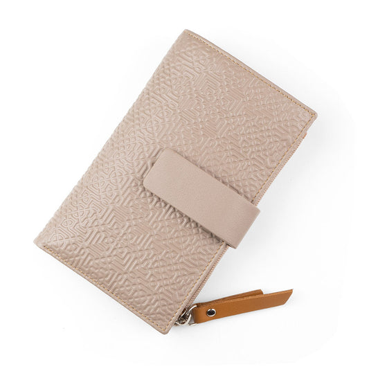 Cartera de piel para mujer Capileira – Taupe
