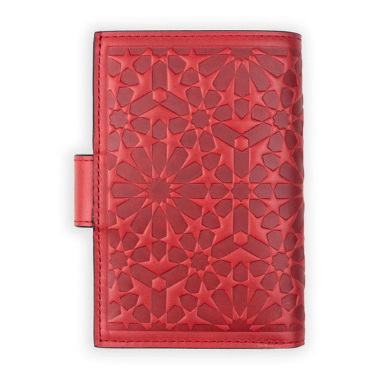 Cartera con monedero de piel Zellige – Roja