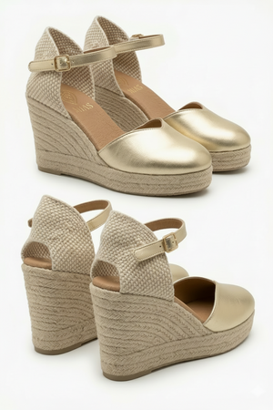 Rebeca Alpargata Laminado Platino