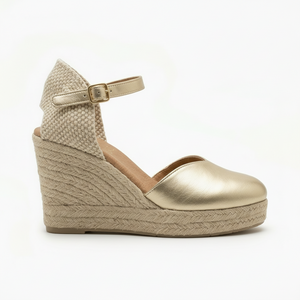 Rebeca Alpargata Laminado Platino