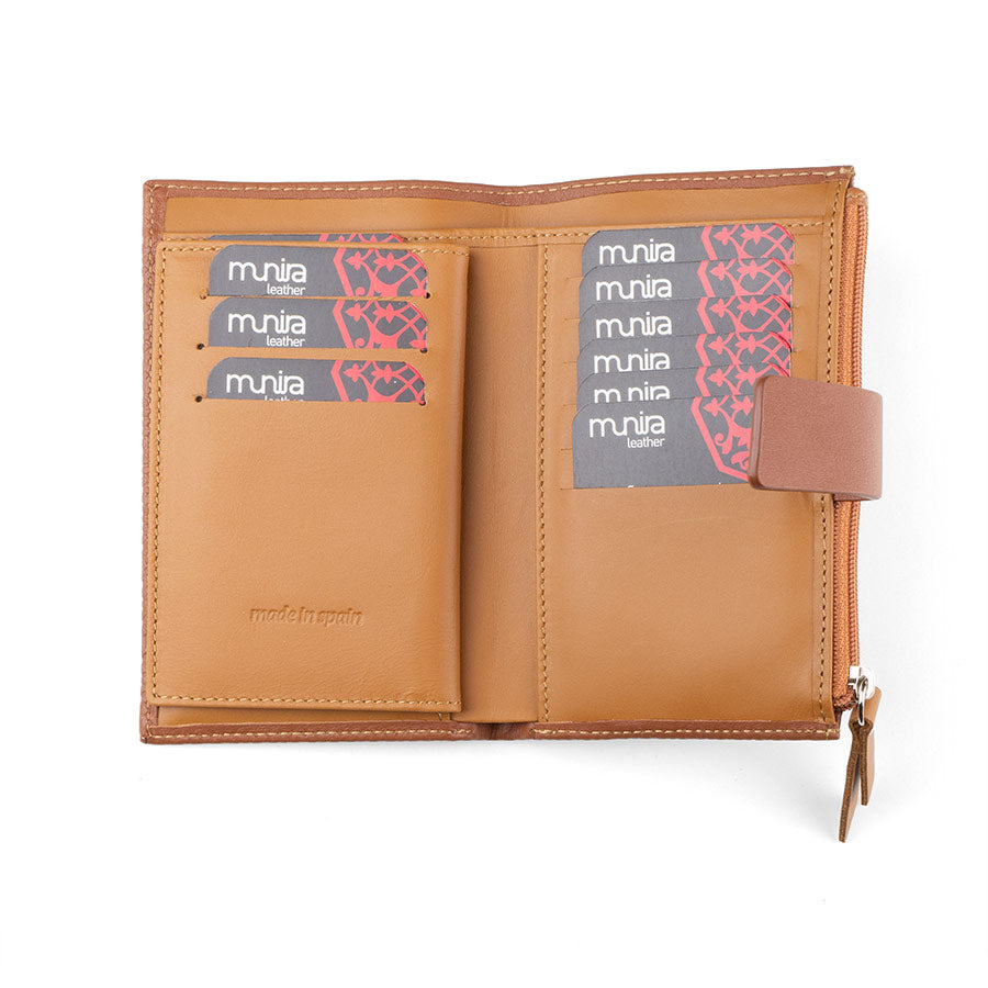 Cartera de piel para mujer Capileira – Morado