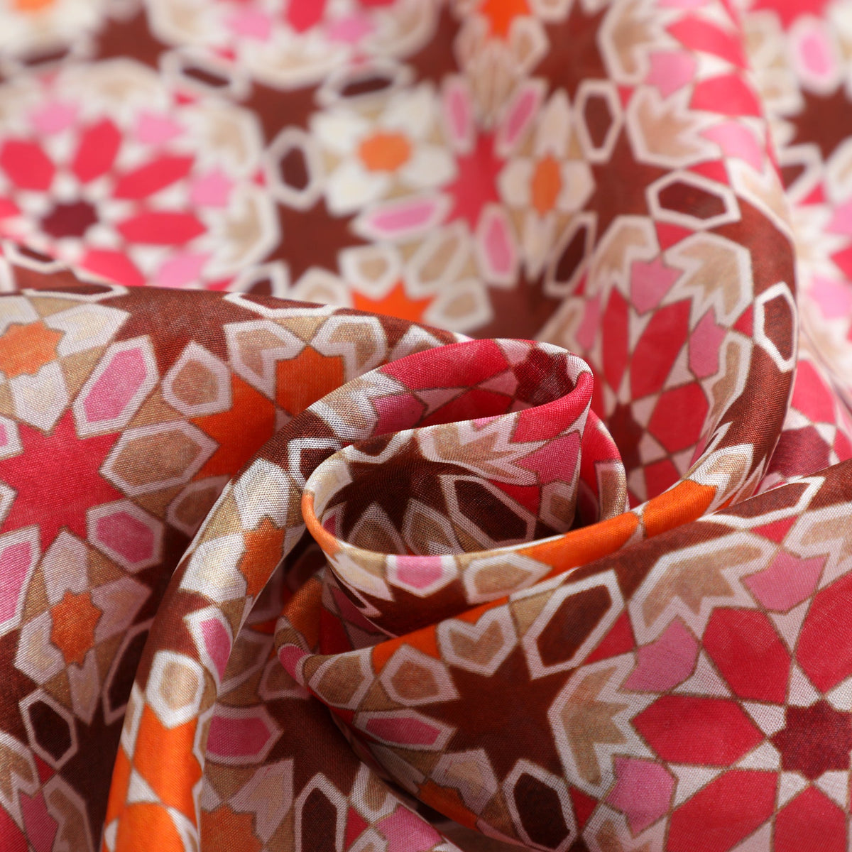 Pañuelo de seda Mashrabia – Rosa
