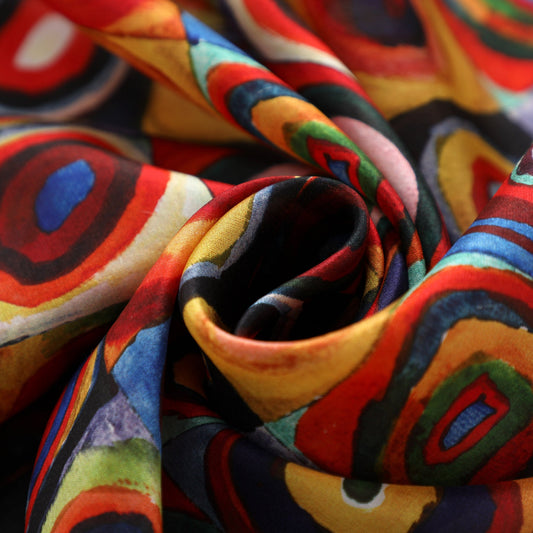Pañuelo de seda Kandinsky – Estudio de color