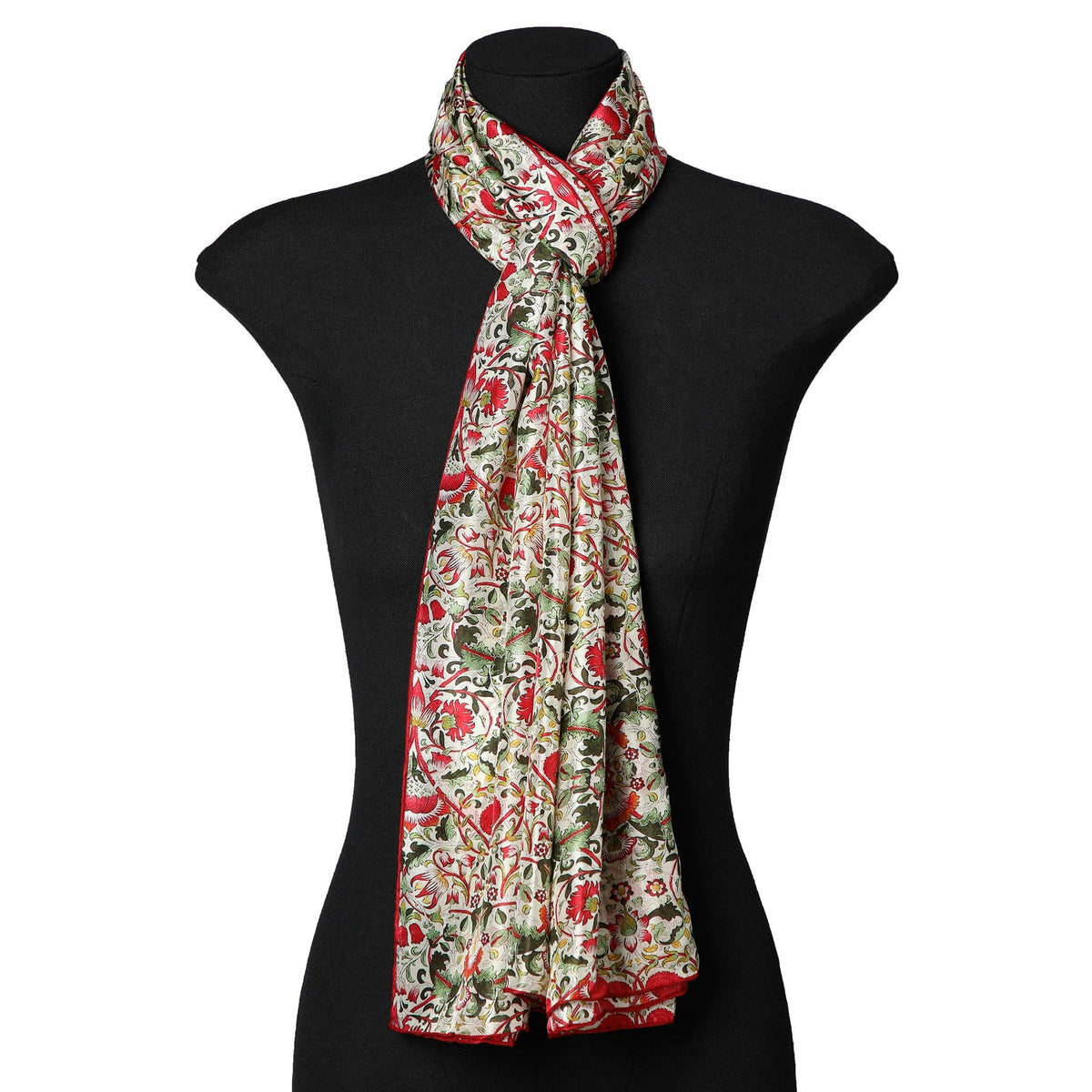 Pañuelo de seda Margaret – Inspirado en William Morris