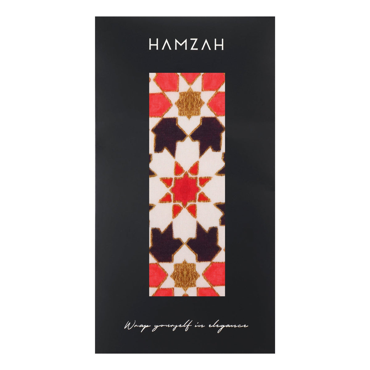 Pañuelo de seda Alhambra – Rojo