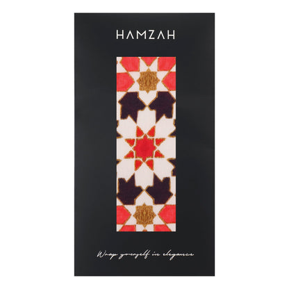 Pañuelo de seda Alhambra – Rojo