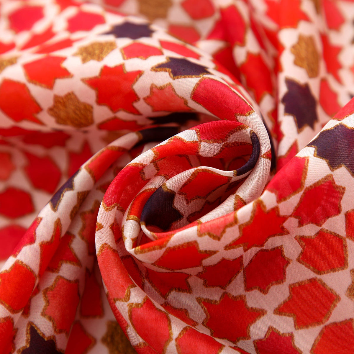 Pañuelo de seda Alhambra – Rojo
