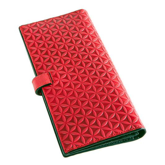 Cartera de piel Flor de la Vida Freila – Roja
