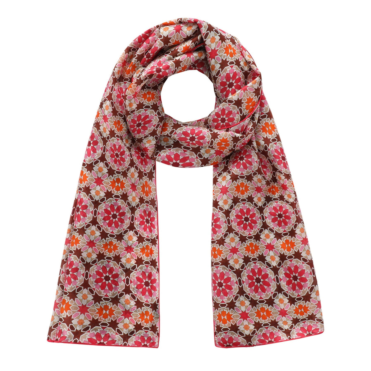 Pañuelo de seda Mashrabia – Rosa