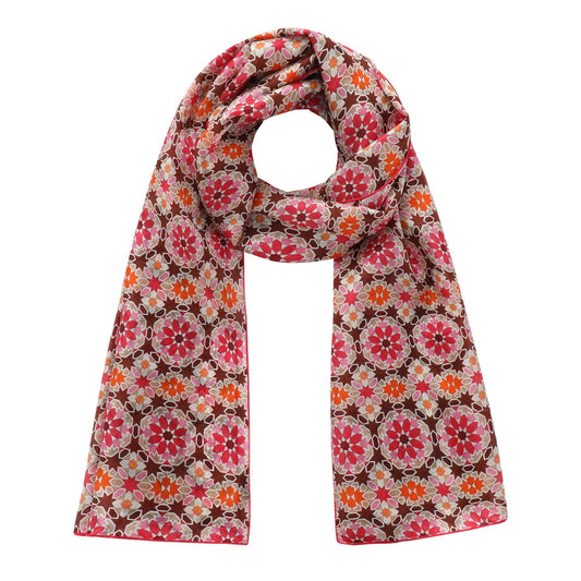 Pañuelo de seda Mashrabia – Rosa