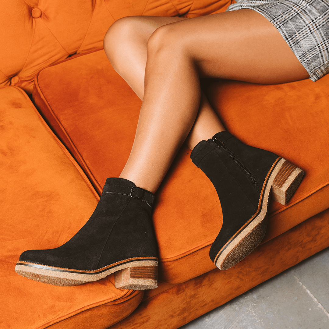 Botin top serraje mujer