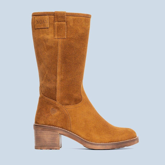 Botas Piel Serraje Mujer - Azalia - MIAS