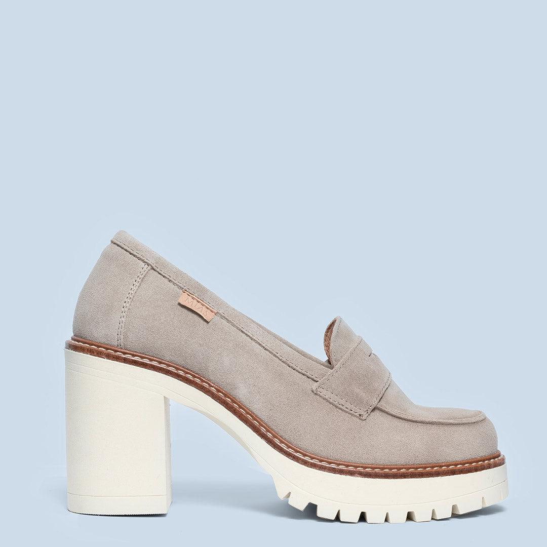 Zapatos de tacón serraje taupe - Keyla - MIAS